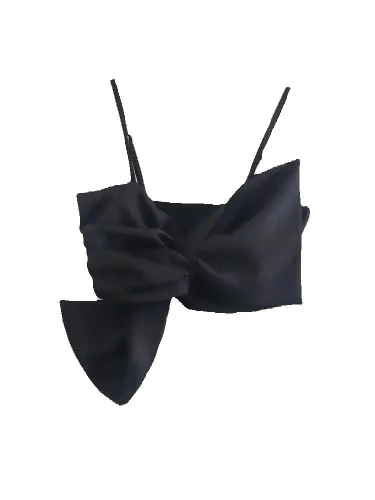 Trza moda feminina com arco recortado regatas vintage sem costas alças finas feminino camis mujer