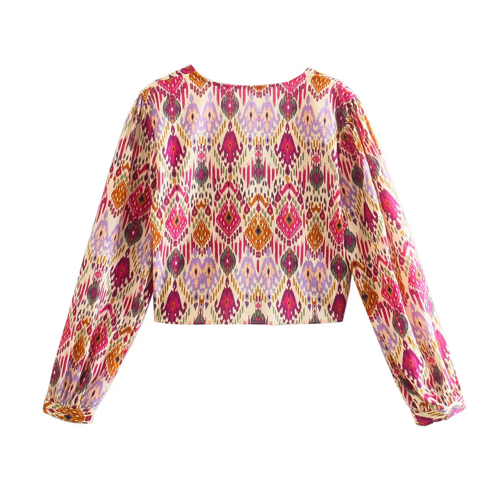 Trza moda feminina com totem atado impressão shorts saias vintage cintura alta zíper lateral saias femininas mujer