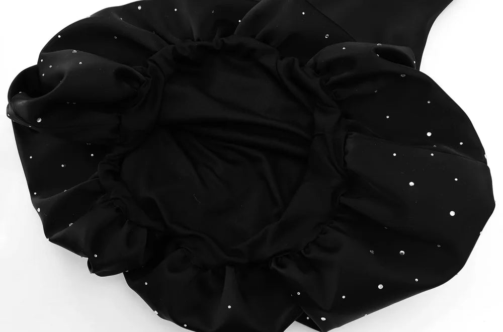 Mini vestido sem alças TRZA para mulheres com strass, pescoço reto, zíper traseiro, vestidos femininos, moda sexy