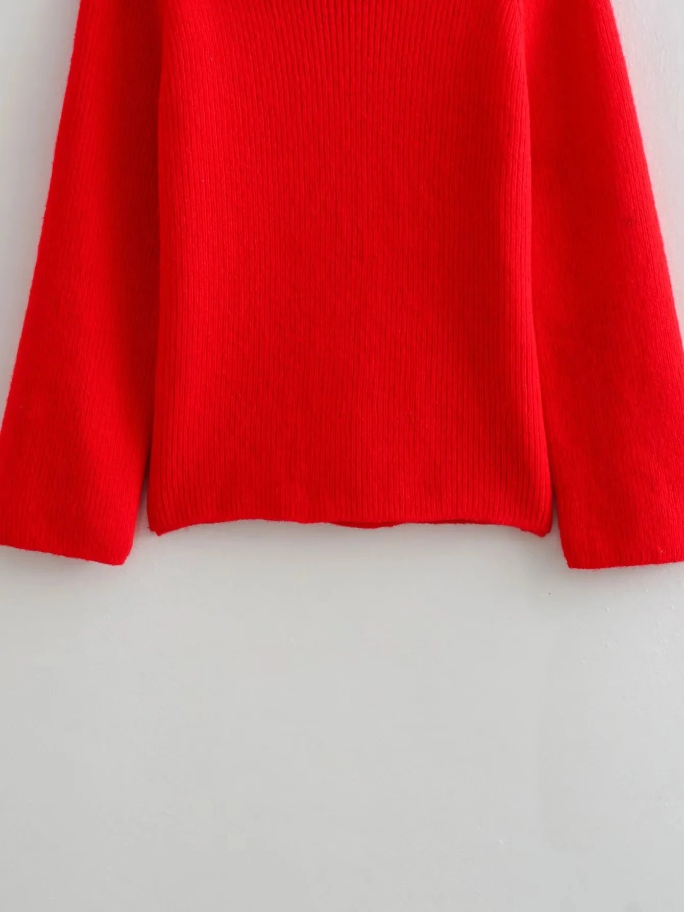 Trafza moda feminina sólida fora do ombro camisola de manga longa pulôver de malha camisola outono feminino casual malhas chique topo
