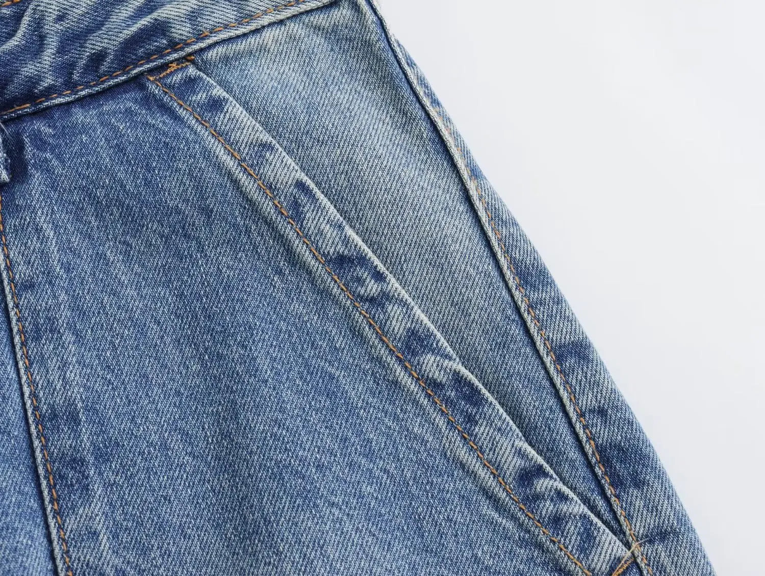 Trafza 2023 outono moda casual sólido calças de cintura alta feminino denim calças de perna larga y2k jeans feminino calças de carga longa jeans