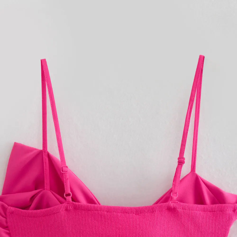 Trza moda feminina com arco recortado regatas vintage sem costas alças finas feminino camis mujer