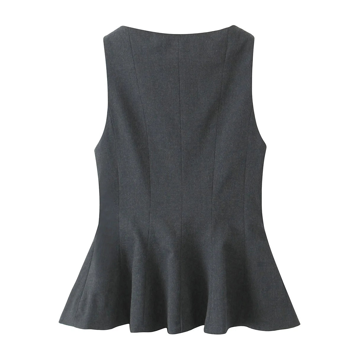 Trafza nova moda feminina simples empilhados decorativos fino ajuste 3 cores topo feminino elegante em torno do pescoço sem mangas plissado zíper topo