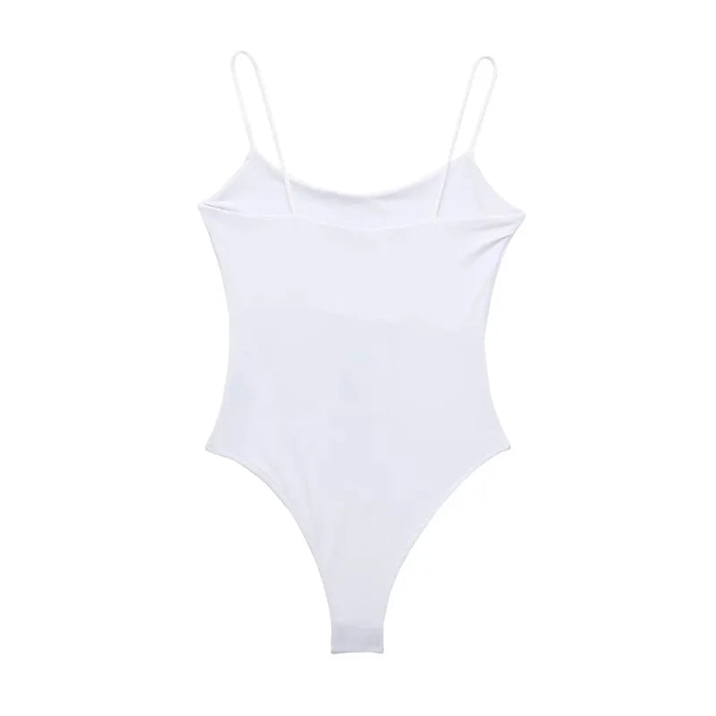 Muyer 2025 sexy bodys apertados para mulheres branco preto sem costas bodysuit feminino uma peça macacões para mulher lingerie sexy bodysuit