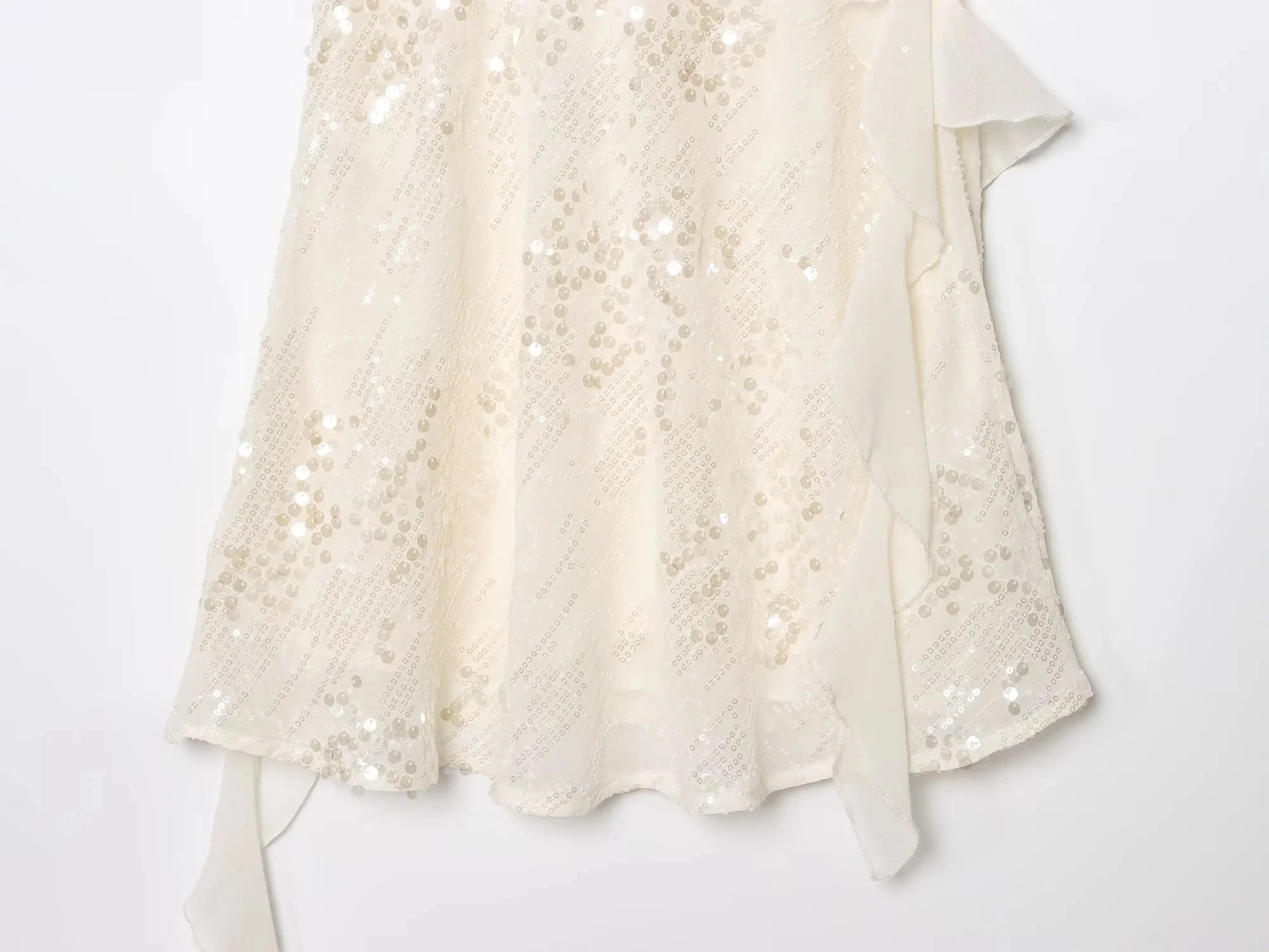 Trafza sexy chique vestido feminino sólido cami sem costas lantejoulas em camadas mini vestido curto nova moda 2025 verão clube vestido de festa