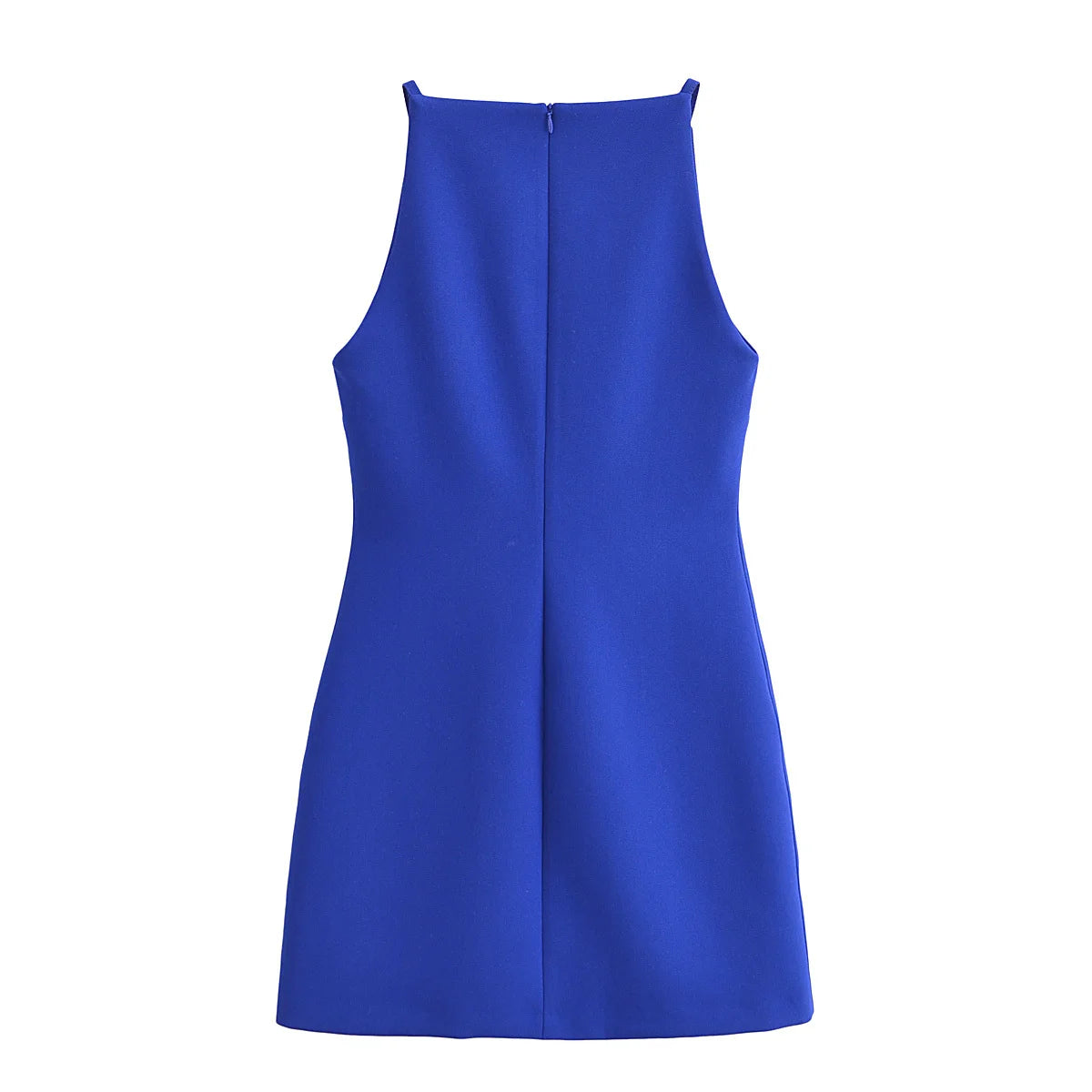 Traf novo vestido branco preto feminino fora do ombro halter vestidos curtos verão elegante vestidos de festa bodycon vermelho azul mini vestido