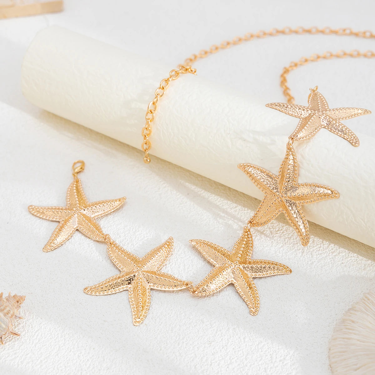 Ingemark vintage metal estrela do mar cintura cinto de barriga corrente para as mulheres 2025 nova moda boho verão praia biquíni corpo jóias novo