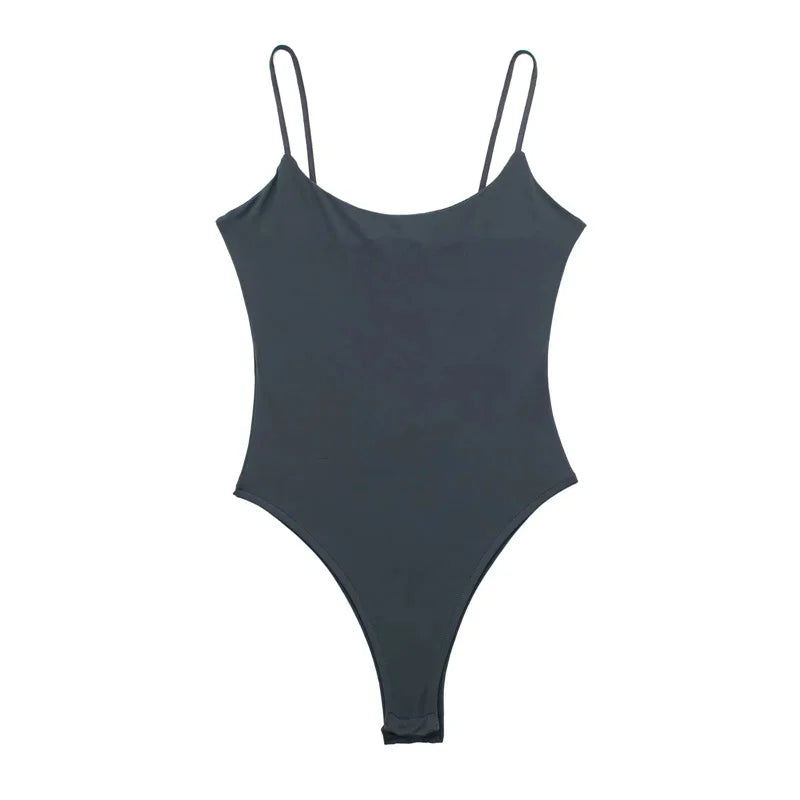 Muyer 2025 sexy bodys apertados para mulheres branco preto sem costas bodysuit feminino uma peça macacões para mulher lingerie sexy bodysuit