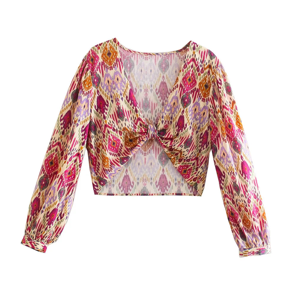 Trza moda feminina com totem atado impressão shorts saias vintage cintura alta zíper lateral saias femininas mujer