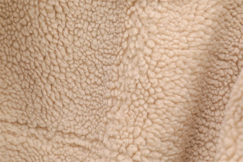 RARF-Jaqueta grossa quente do falso shearling feminino, casaco vintage de manga longa, outerwear feminino, bainha do cinto, nova moda, 2024