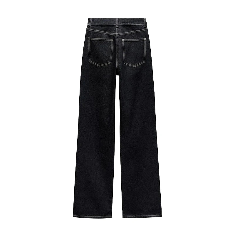 Vintage emendado denim jaqueta calças definir cinto feminino único breasted jaquetas bolsos jeans retos 2025 primavera senhora rua outfit