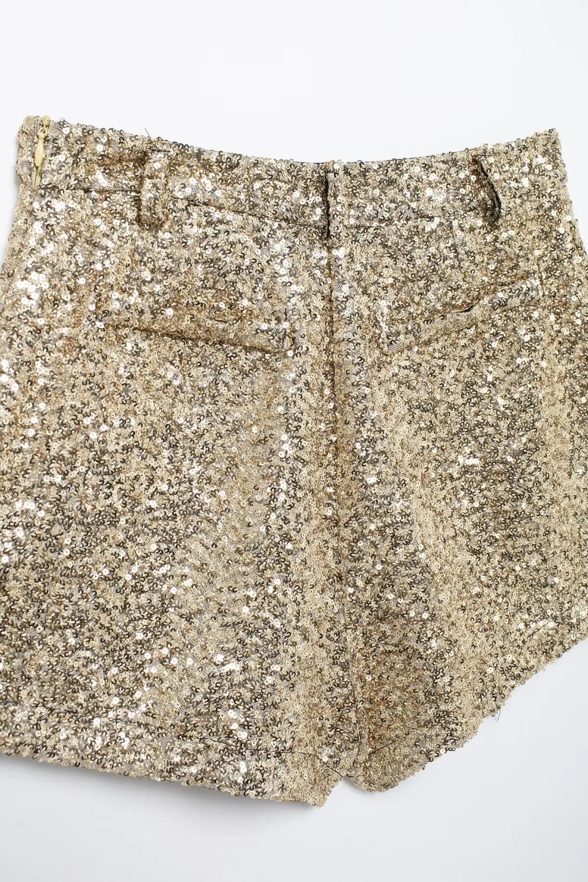 DEEABAE Coreano Dongdaemun 2025 High-end Temperamento Sexy Lantejoulas Cintura Média Casual All-match Shorts