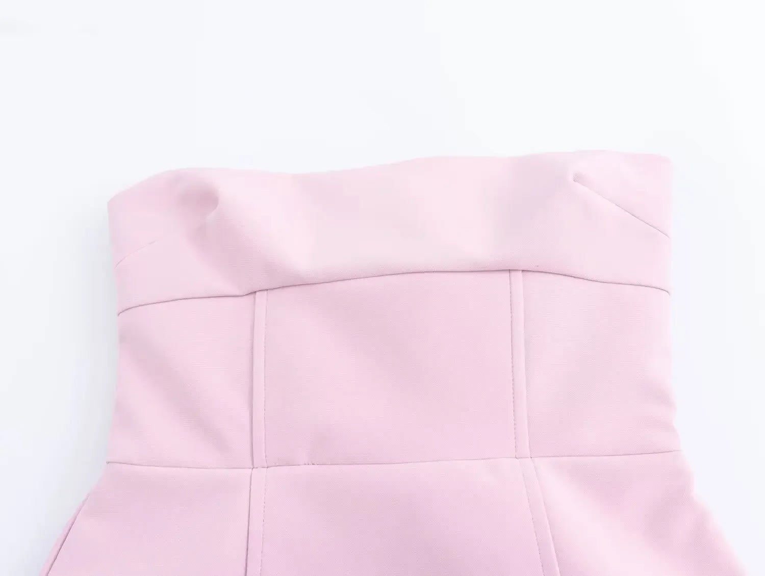 Mini Vestido Sem Alças com Laço - Tendência