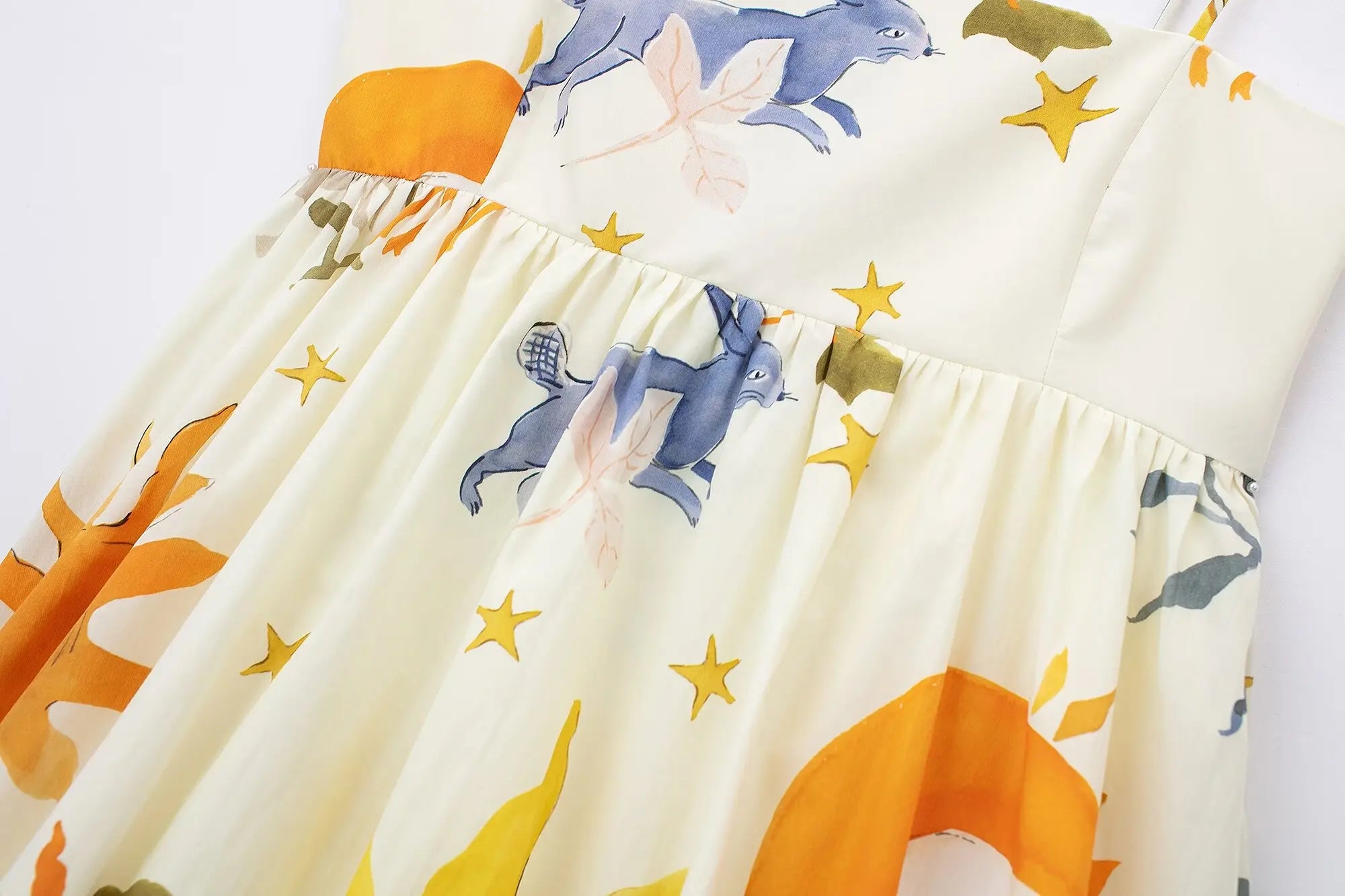 Vestido Mini Estampado Sem Mangas - Verão