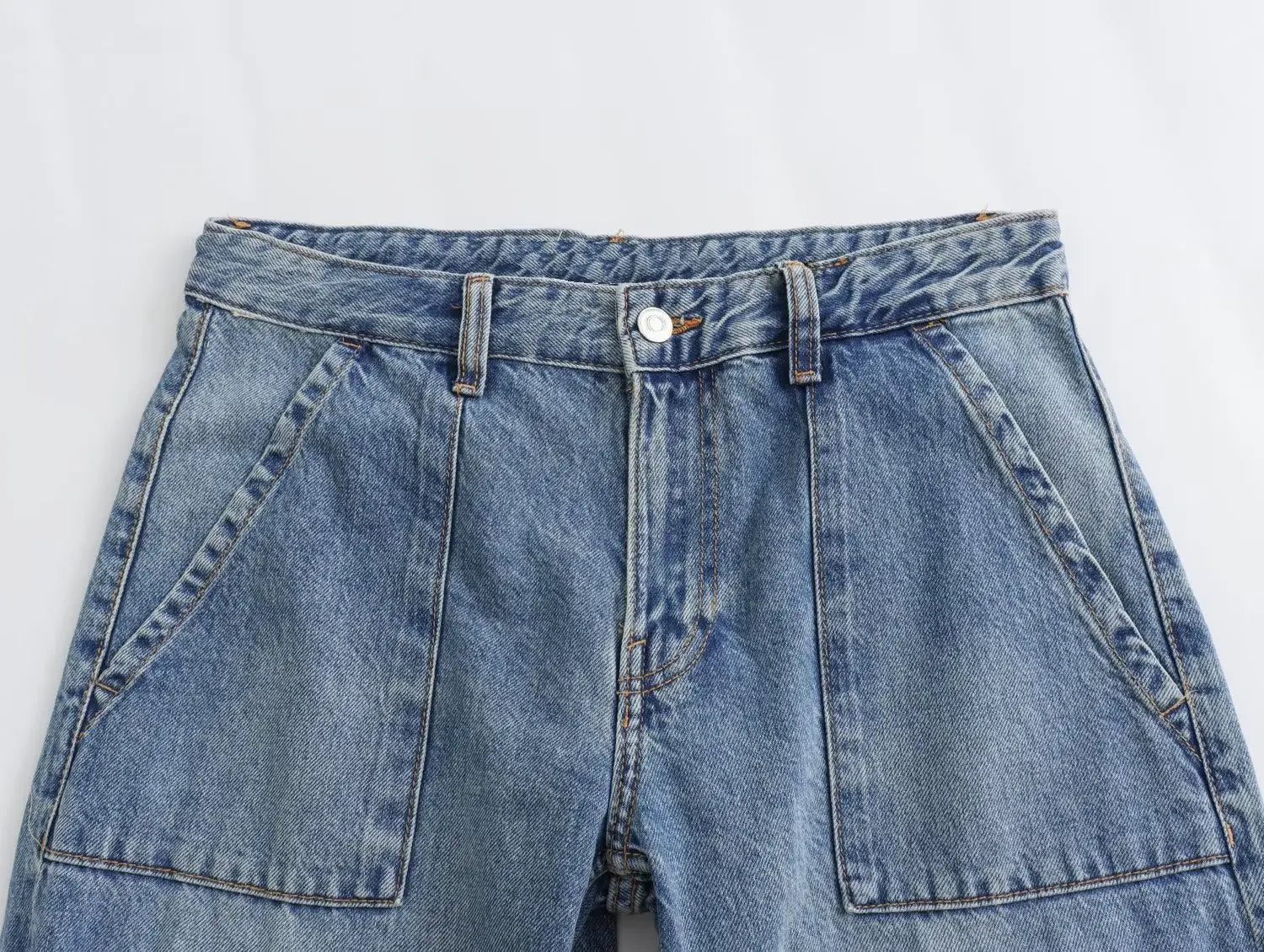 Trafza 2023 outono moda casual sólido calças de cintura alta feminino denim calças de perna larga y2k jeans feminino calças de carga longa jeans