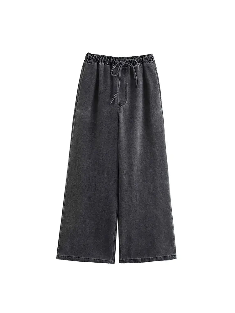 2024 outono conjuntos de jeans feminino turn-down colarinho casual topo moda cintura alta streetwear feminino denim calça duas peças conjunto