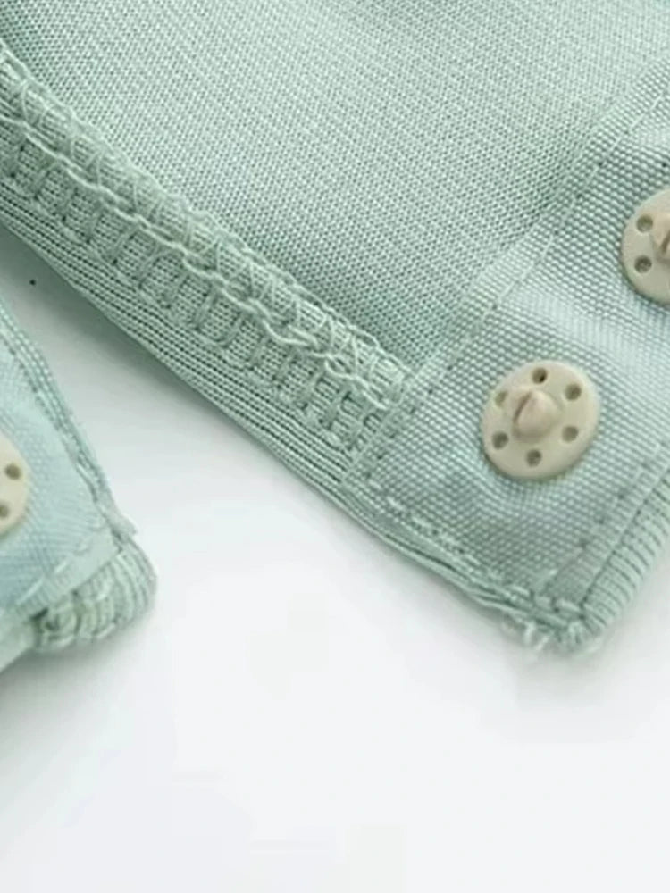 TRZA – Body assimétrico franzido feminino, um ombro, alças largas, botão de pressão, playsuits femininos, moda sexy