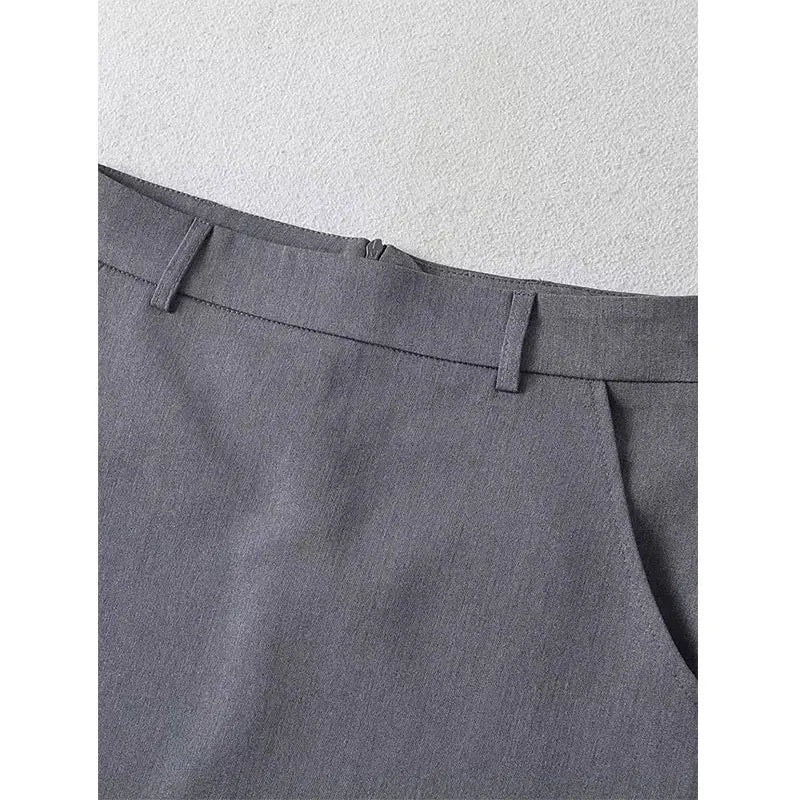 Mooyufon moda feminina sólida volta zíper a linha mini saia vintage cintura alta feminino chique senhora saias