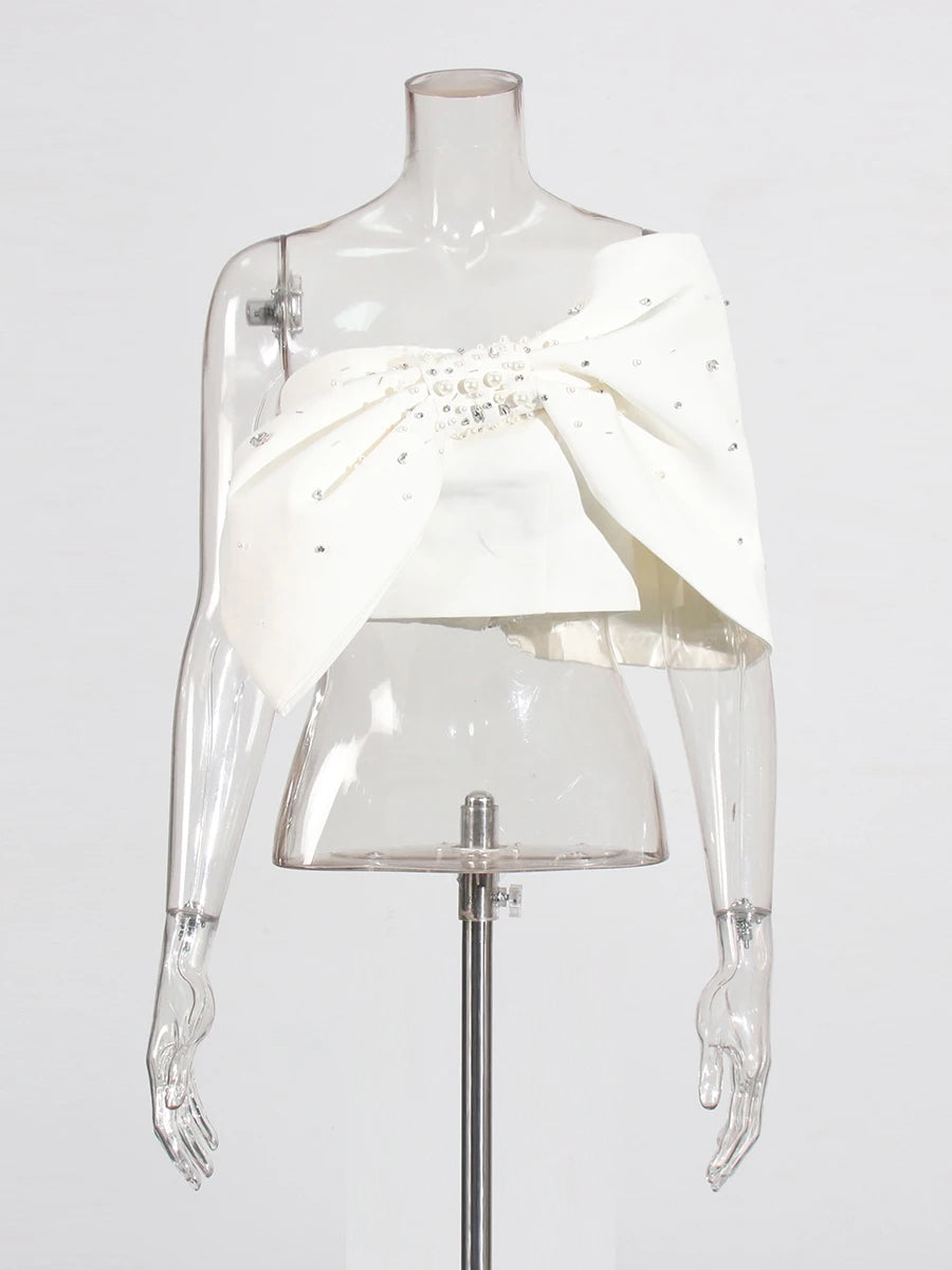Twotwinstyle sólido emendado diamantes colete de emagrecimento para mulheres strpless sem mangas cintura alta temperamento colete moda feminina nova