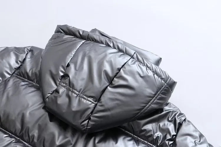 Casaco frio de inverno feminino promoção elegante com capuz anorak jaqueta de algodão quente parkas casaco feminino preto branco roupas