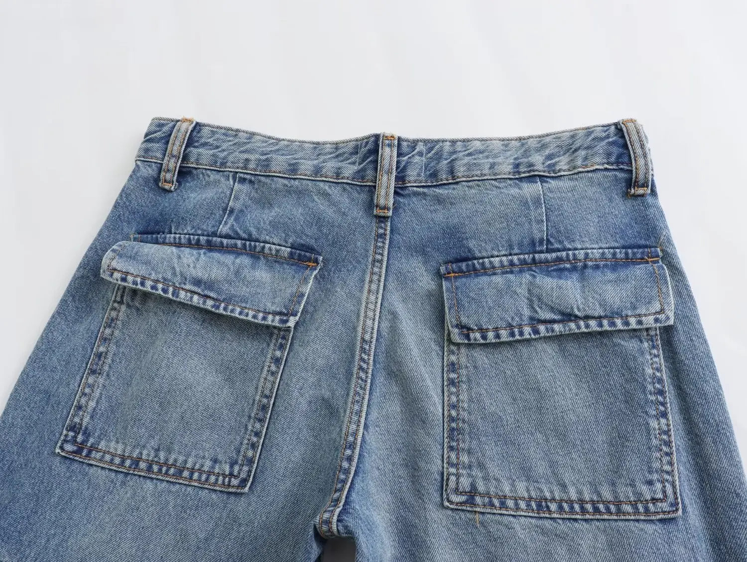 Trafza 2023 outono moda casual sólido calças de cintura alta feminino denim calças de perna larga y2k jeans feminino calças de carga longa jeans