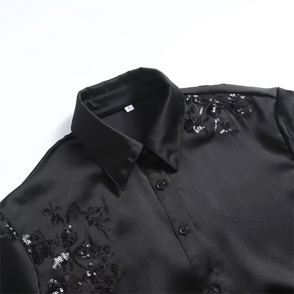 2024 Zarb Primavera Verão Novas Mulheres Desgaste Europeu e Americano Indústria Pesada Conjunto de Camisa e Calça Bordados