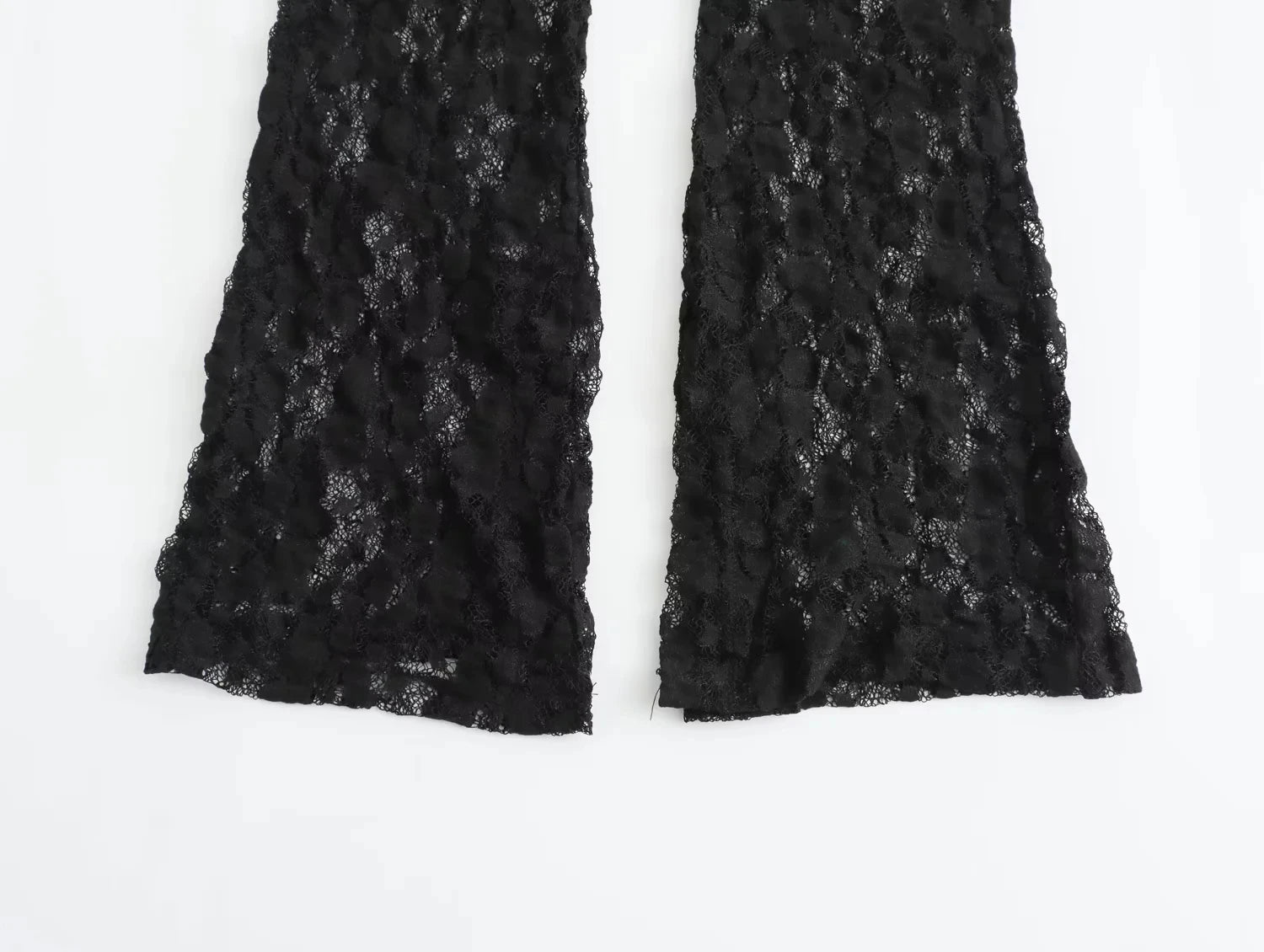 Trafza verão rendas macacões para mulheres moda nova mangas compridas oco para fora magro onesies feminino chique selvagem bodysuits femininos