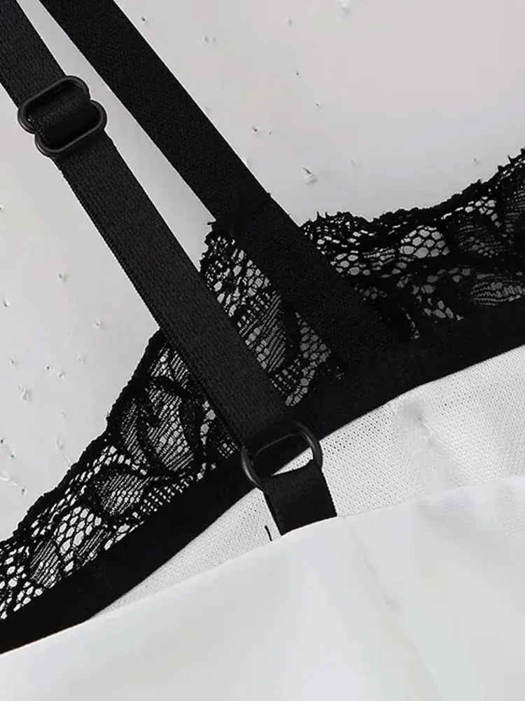 TRZA – Regatas femininas de renda, sem costas, alças finas, zíper lateral, camis femininas, moda sexy