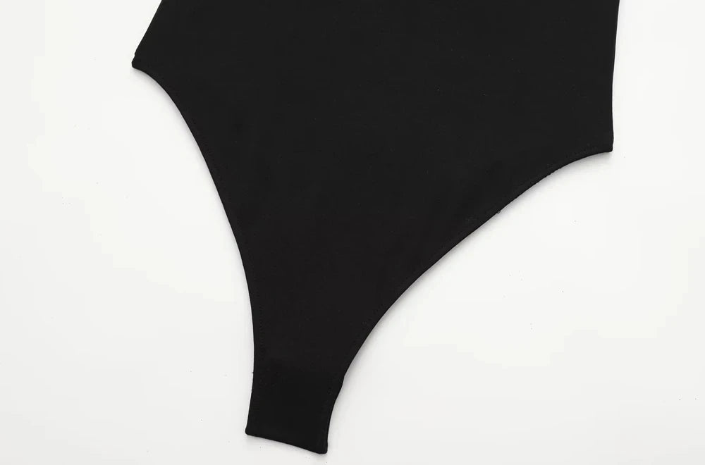 Trza moda feminina com halter pescoço magro bodysuit sexy sem mangas snap-botão feminino playsuits mujer