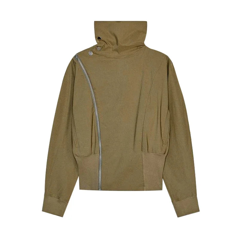 Calças de carga ternos femininos high street vintage solto lapela mangas compridas define feminino 2025 primavera nova moda conjuntos com zíper 2 peças