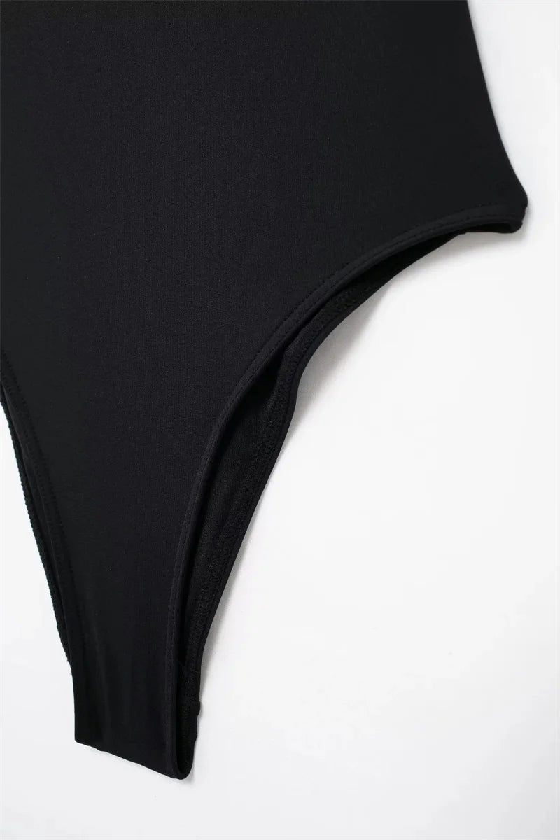 Muyer fora do ombro preto mulher corpo sem mangas apertado bodysuit lingerie sexy sem costas bodysuit feminino verão uma peça maiô