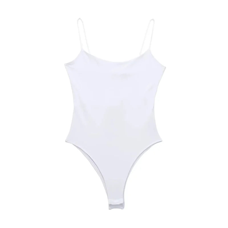 Muyer 2025 sexy bodys apertados para mulheres branco preto sem costas bodysuit feminino uma peça macacões para mulher lingerie sexy bodysuit