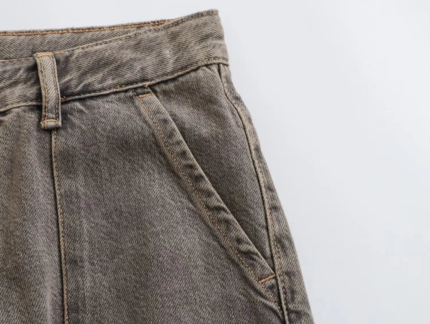 Trafza 2023 outono moda casual sólido calças de cintura alta feminino denim calças de perna larga y2k jeans feminino calças de carga longa jeans