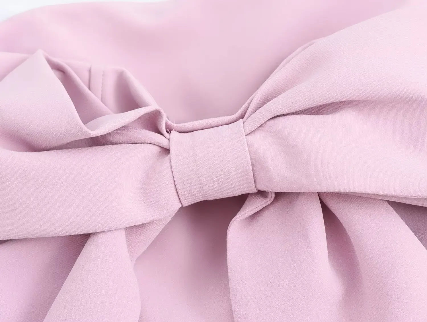 Mini Vestido Sem Alças com Laço - Tendência