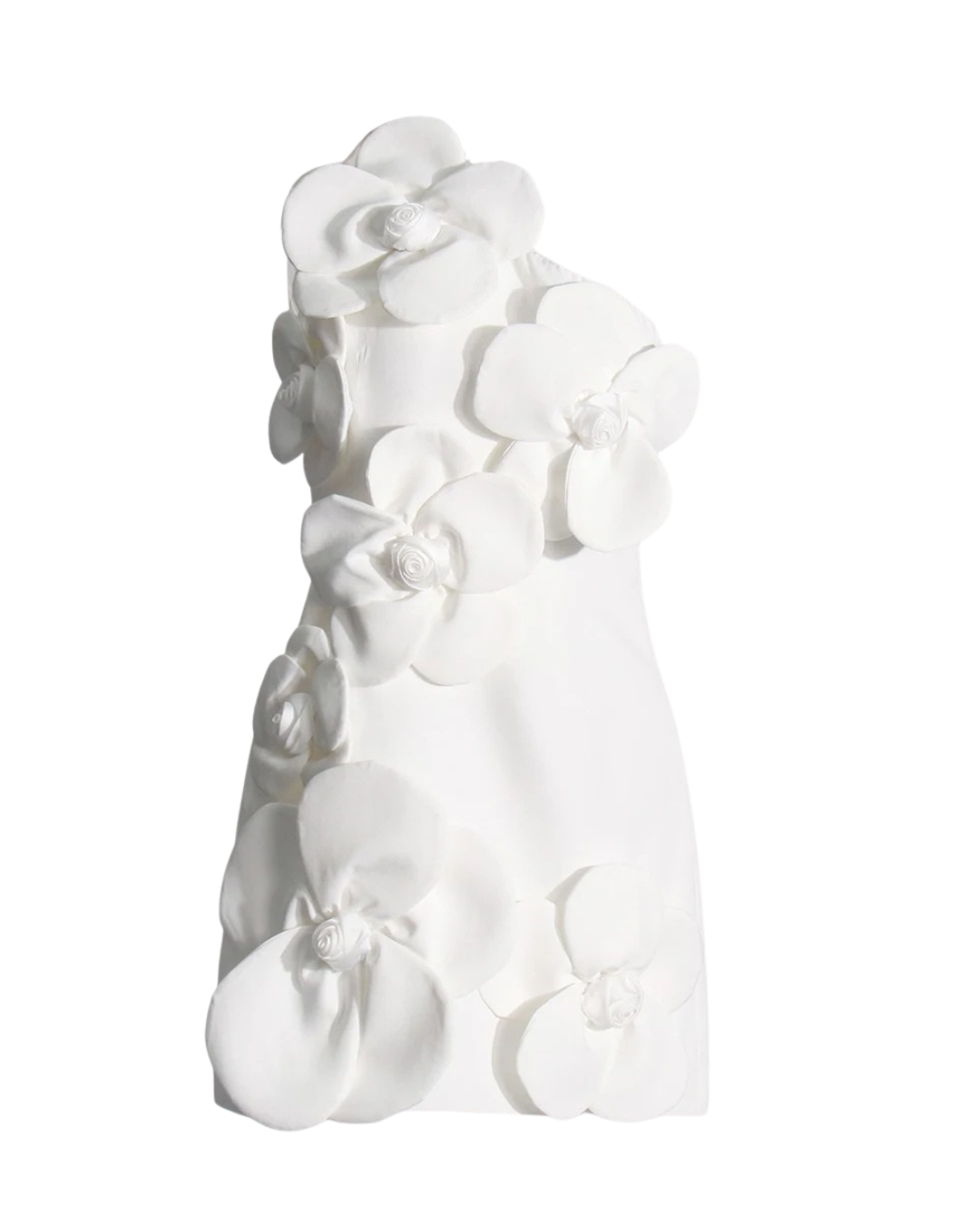 Vestido Mini Twotwinstyle com Apliques e Gola Diagonal