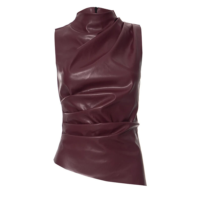 Cutenova feminino y2k vintage plutônio simples básico regata cintura alta magro encolhido slash corte sem mangas topos versátil camisas nobres
