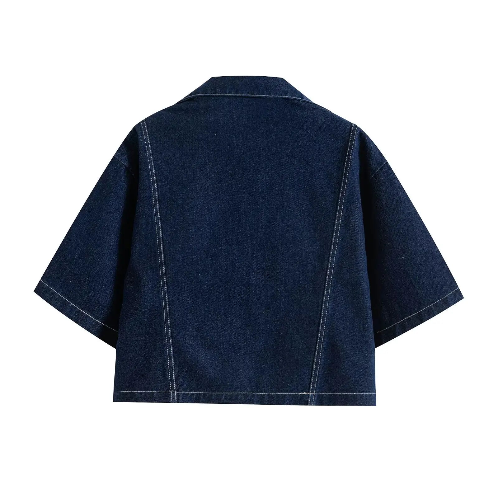 Traf 2025 conjuntos casuais femininos de verão moda mini saias shorts conjuntos denim camisa curta conjuntos superiores para mulheres rua roupa feminina