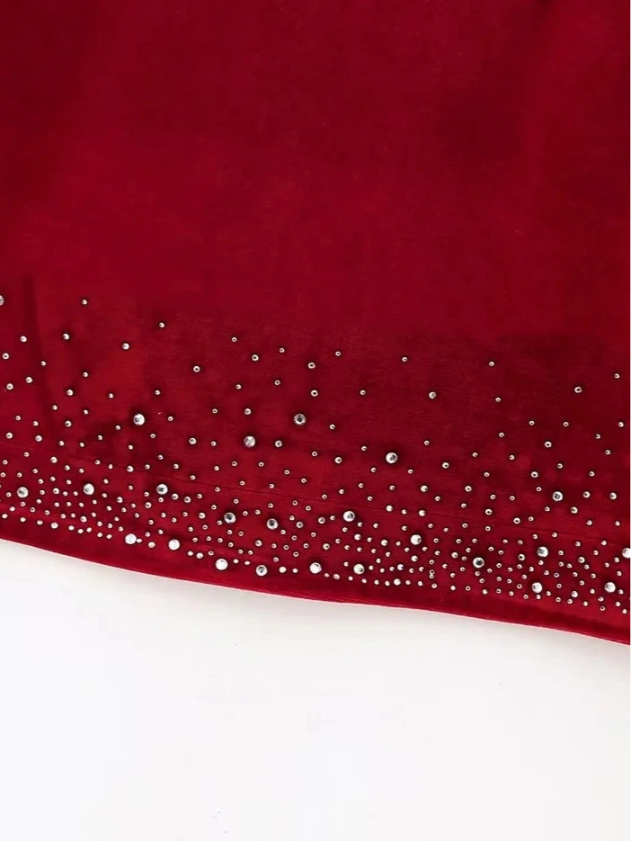Zevity moda feminina brilhante lantejoulas design irregular veludo mini saia faldas mujer feminino chique zíper lateral vestidos qun2663