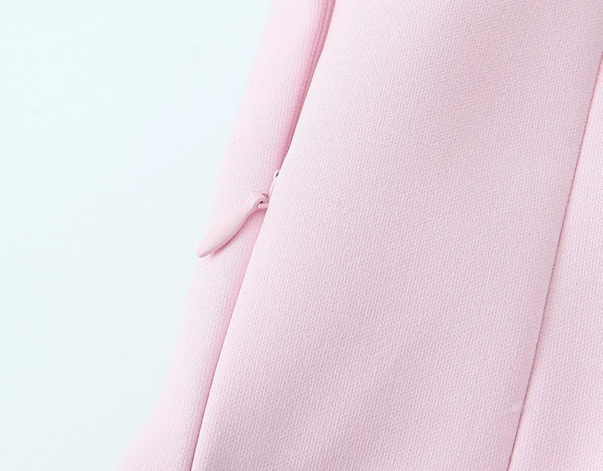 Tfmln moda feminina sem alças topo feminino casual sexy fino encaixe lateral zíper sólido curto topo 2025 verão novo 2 cores