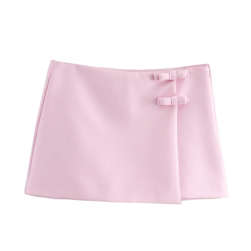 2025 Y2K assimétrico cyber pink saia de cintura baixa bralette combo resistente ao desbotamento streetwear + versão branca de cristal