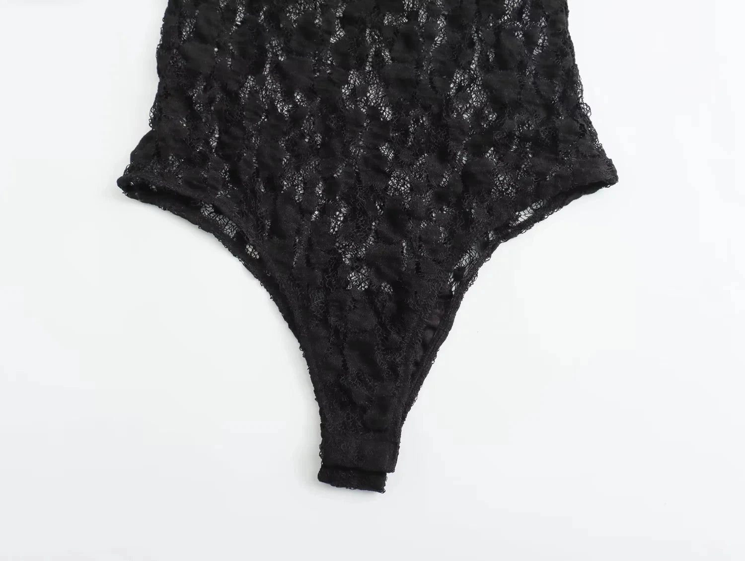 Trafza verão rendas macacões para mulheres moda nova mangas compridas oco para fora magro onesies feminino chique selvagem bodysuits femininos