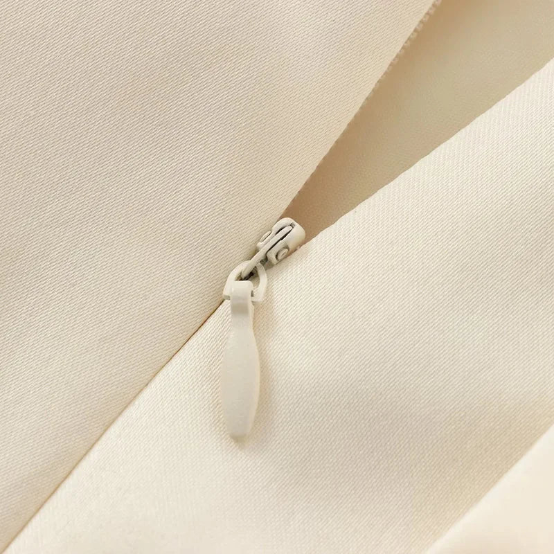 Traf saias curtas femininas 2024 verão borboleta mini saias senhoras moda casual elegante escritório bege plissado saias curtas