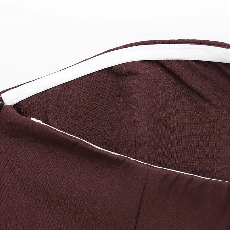 Elegante fora do ombro recortado tubo topos feminino fino sem costas sem mangas colete feminino 2025 verão senhora escritório sólido espartilho tanques novo