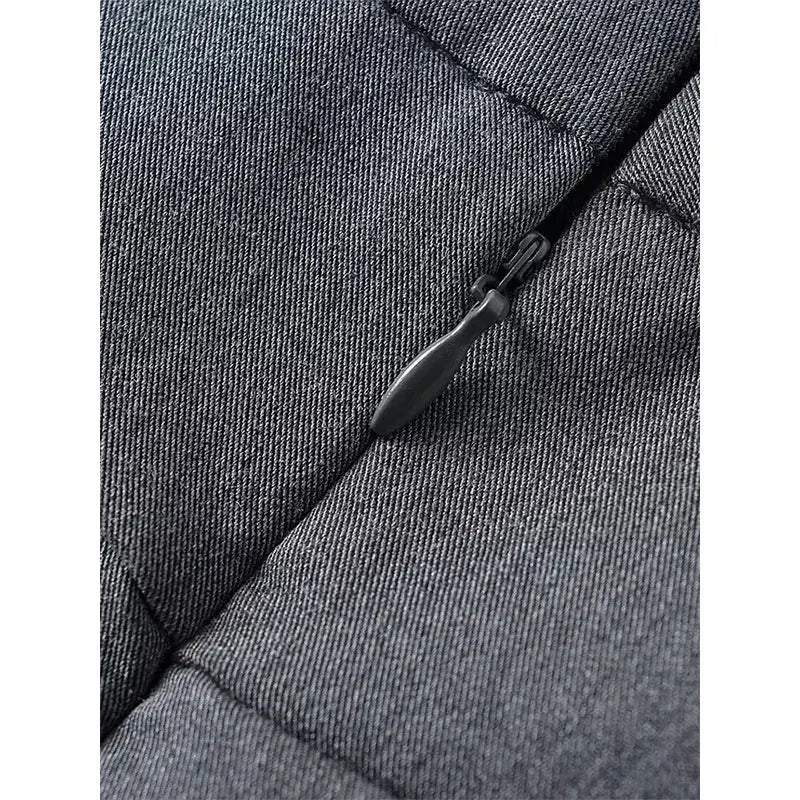 Mooyufon moda feminina sólida volta zíper a linha mini saia vintage cintura alta feminino chique senhora saias