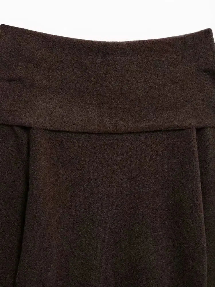 TRZA Suéter feminino de malha com ombros de fora, gola reta, manga comprida, pulôver fashion, apliques, tops chiques