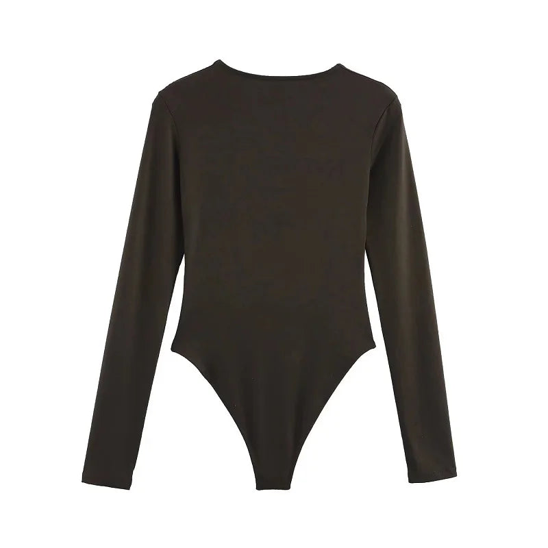 Muyer 2025 bodysuit feminino sexy bodys para mulheres bustier corpo senhoras topo manga longa bodysuits mulher verão topos roupas lingerie