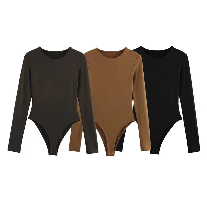Muyer 2025 bodysuit feminino sexy bodys para mulheres bustier corpo senhoras topo manga longa bodysuits mulher verão topos roupas lingerie