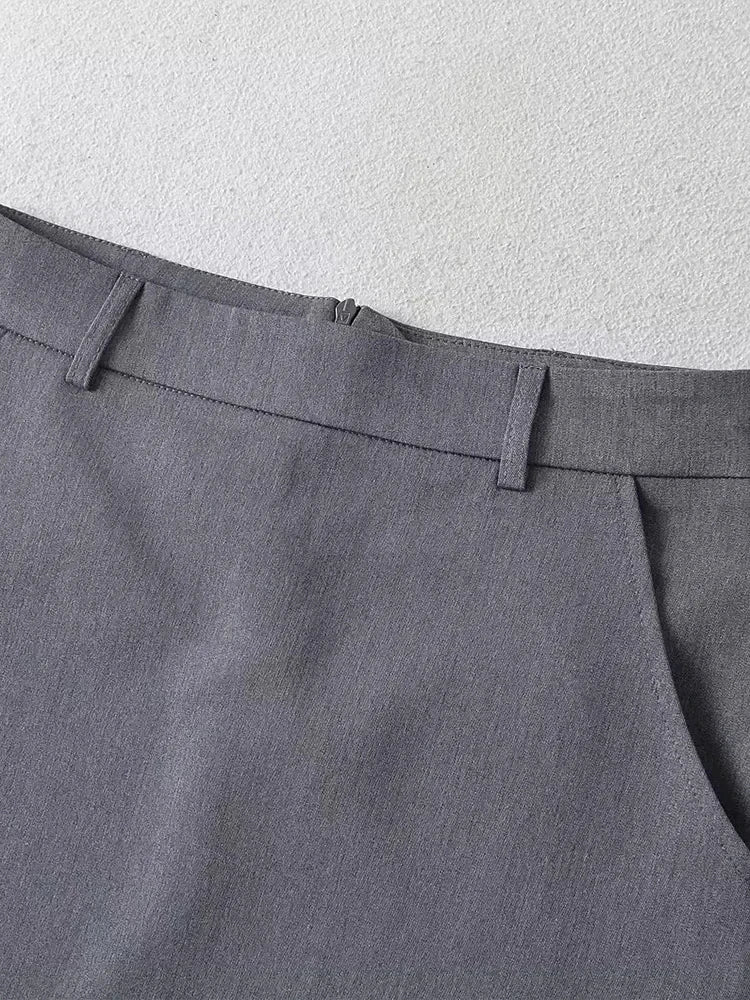 Mooyufon moda feminina sólida volta zíper a linha mini saia vintage cintura alta feminino chique senhora saias