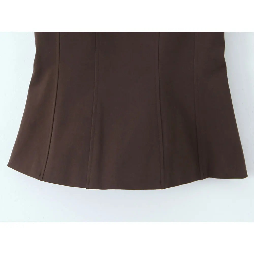 Duoperi moda feminina sem costas topos camisola pescoço quadrado sem mangas arco tine cintas feminino chique senhora tanque