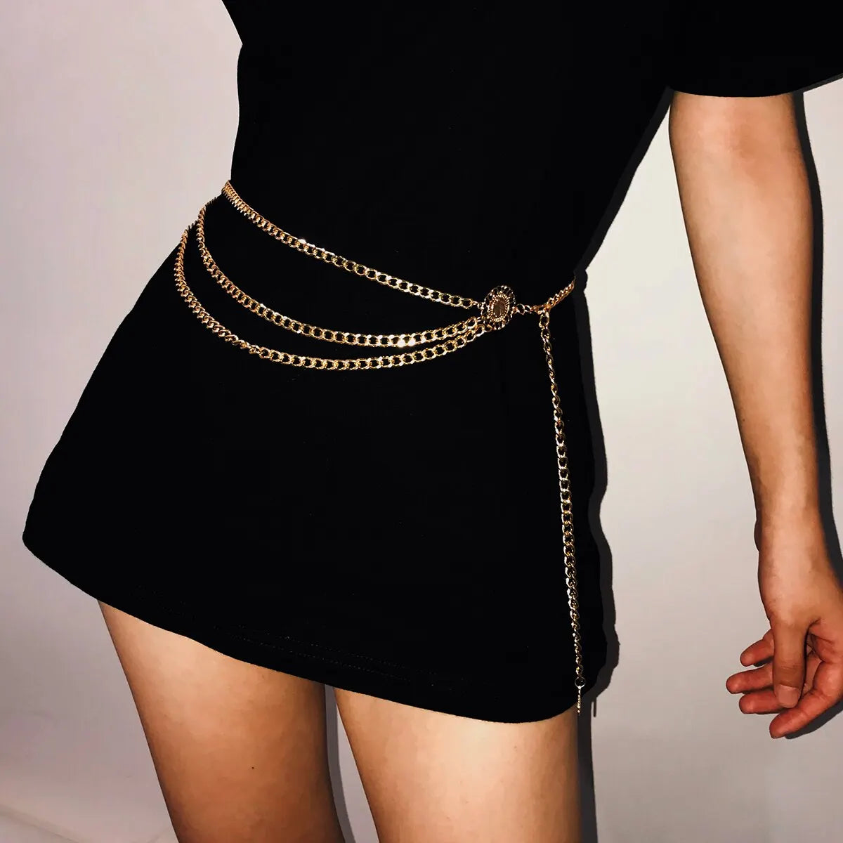 Boho sexy girassol rainha cabeça moeda borla pingente cintura barriga cinto corrente feminino verão biquíni rave corpo jóias y2k acessórios